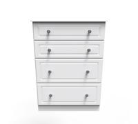 Ready Assembled 2 U Kendal 4 Drawer Deep Chest (Ready Assembled) in Off-White Ready Assembled 2 U Off-White