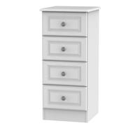 Ready Assembled 2 U Kendal 4 Drawer Tallboy (Ready Assembled) in Off-White | Size: Small Ready Assembled 2 U Off-White Small