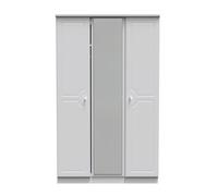 Ready Assembled 2 U Kendal Triple Mirror Wardrobe (Ready Assembled) in Off-White Ready Assembled 2 U Off-White