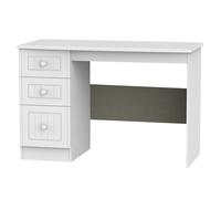 Ready Assembled 2 U Lancaster 3 Drawer Desk (Ready Assembled) in White Ready Assembled 2 U White