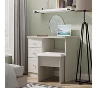 Ready Assembled 2 U Lancaster 3 Drawer Vanity (Ready Assembled) in Grey Ready Assembled 2 U Grey