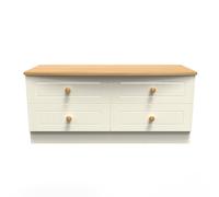 Ready Assembled 2 U Lancaster 4 Drawer Bed Box (Ready Assembled) in Cream Ready Assembled 2 U Cream