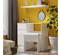 Ready Assembled 2 U Lucca 3 Drawer Vanity (Ready Assembled) in White | Size: Medium Ready Assembled 2 U White Medium