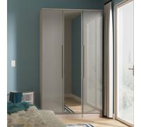 Ready Assembled 2 U Lucca Tall Triple Mirror Wardrobe (Ready Assembled) in Grey Ready Assembled 2 U Grey