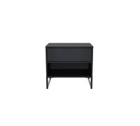 Ready Assembled 2 U Madrid 1 Drawer 1 Open Bedside (Ready Assembled) in Black Ready Assembled 2 U Black