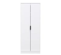 Welcome Furniture Ready Assembled Copenhagagen Tall Plain Wardrobe - White, White