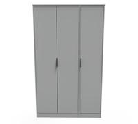 Ready Assembled 2 U Madrid 3 Door Robe (Ready Assembled) in Dark Grey Ready Assembled 2 U Dark Grey
