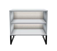 Ready Assembled 2 U Madrid Double Open Unit (Ready Assembled) in Dark Grey Ready Assembled 2 U Dark Grey