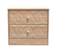 Ready Assembled 2 U Memphis 2 Drawer Side Table (Ready Assembled) in Light Oak Ready Assembled 2 U Light Oak