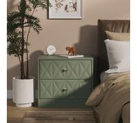 Ready Assembled 2 U Memphis 2 Drawer Side Table (Ready Assembled) in Pale Green Ready Assembled 2 U Pale Green