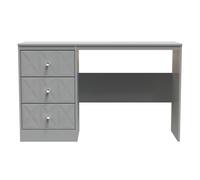 Ready Assembled 2 U Memphis 3 Drawer Desk (Ready Assembled) in Grey Ready Assembled 2 U Grey