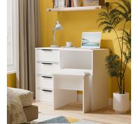 Ready Assembled 2 U Menai 4 Drawer Vanity (Ready Assembled) in White Ready Assembled 2 U White