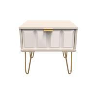 Ready Assembled 2 U Metro 1 Drawer Bedside (Ready Assembled) in Beige Ready Assembled 2 U Beige