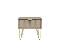 Ready Assembled 2 U Metro 1 Drawer Bedside (Ready Assembled) in Light Brown Ready Assembled 2 U Light Brown