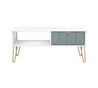 Ready Assembled 2 U Metro 1 Drawer Coffee Table (Ready Assembled) in Duck Egg Blue Ready Assembled 2 U Duck Egg Blue