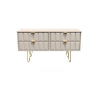 Ready Assembled 2 U Metro 4 Drawer Bed Box (Ready Assembled) in Taupe | Size: Small Ready Assembled 2 U Taupe Small