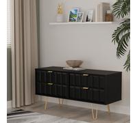 Ready Assembled 2 U Metro 4 Drawer Bed Box (Ready Assembled) in True Black | Size: Small Ready Assembled 2 U True Black Small
