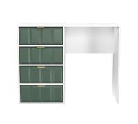 Ready Assembled 2 U Metro 4 Drawer Vanity (Ready Assembled) in Green Ready Assembled 2 U Green