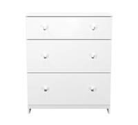 Ready Assembled 2 U Newlyn 3 Drawer Deep Chest (Ready Assembled) in White Ready Assembled 2 U White
