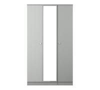 Ready Assembled 2 U Newlyn Tall Triple Mirror Wardrobe (Ready Assembled) in Dark Grey Ready Assembled 2 U Dark Grey