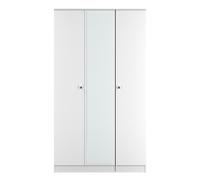 Ready Assembled 2 U Newlyn Tall Triple Mirror Wardrobe (Ready Assembled) in White Ready Assembled 2 U White