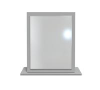 Welcome Furniture Ready Assembled Kent Mirror In Dusk Grey & Oak, Grey