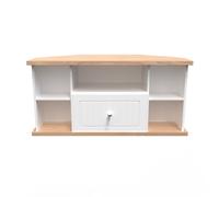 Ready Assembled 2 U Norton Corner TV Unit (Ready Assembled) in White | Size: Medium Ready Assembled 2 U White Medium