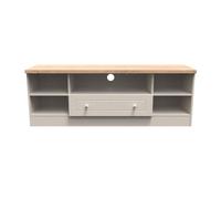 Ready Assembled 2 U Norton Wide 1 Drawer TV & Media Unit (Ready Assembled) in Taupe | Size: Large Ready Assembled 2 U Taupe Large
