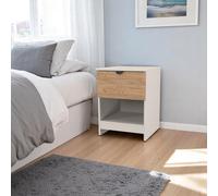 Ready Assembled 2 U Norway 1 Drawer Bedside (Ready Assembled) in Beige Ready Assembled 2 U Beige