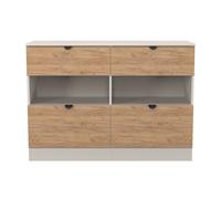 Ready Assembled 2 U Norway 4 Drawer Midi Chest (Ready Assembled) in Beige | Size: Large Ready Assembled 2 U Beige Large