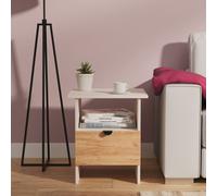 Ready Assembled 2 U Norway Bottom Drawer Lamp Table (Ready Assembled) in Beige Ready Assembled 2 U Beige