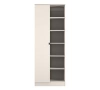 Ready Assembled 2 U Norway Tall 2 Door 1 Drawer Robe (Ready Assembled) in Taupe | Size: Large Ready Assembled 2 U Taupe Large