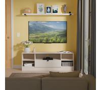 Ready Assembled 2 U Norway Wide 1 Drawer TV & Media Unit (Ready Assembled) in Taupe Ready Assembled 2 U Taupe