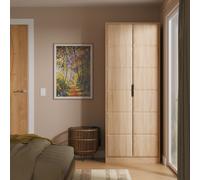 Ready Assembled 2 U Seattle 2 Door Robe (Ready Assembled) in Light Oak | Size: Large Ready Assembled 2 U Light Oak Large
