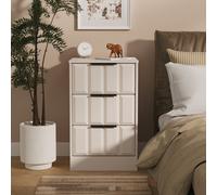Ready Assembled 2 U Seattle 3 Drawer Bedside (Ready Assembled) in Taupe | Size: Small Ready Assembled 2 U Taupe Small