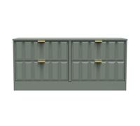 Ready Assembled 2 U Seattle 4 Drawer Bed Box (Ready Assembled) in Pale Green Ready Assembled 2 U Pale Green