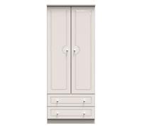 Ready Assembled 2 U Stratford 2 Door 2 Drawer Wardrobe (Ready Assembled) in Taupe Ready Assembled 2 U Taupe