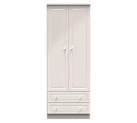Ready Assembled 2 U Stratford 2 Door 2 Drawer Wardrobe (Ready Assembled) in Taupe Ready Assembled 2 U Taupe