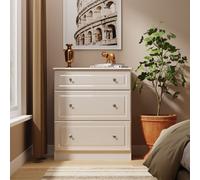 Ready Assembled 2 U Stratford 3 Drawer Deep Chest (Ready Assembled) in Taupe Ready Assembled 2 U Taupe
