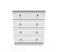 Ready Assembled 2 U Stratford 4 Drawer Chest (Ready Assembled) in White Ready Assembled 2 U White