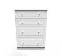 Ready Assembled 2 U Stratford 4 Drawer Deep Chest (Ready Assembled) in White Ready Assembled 2 U White