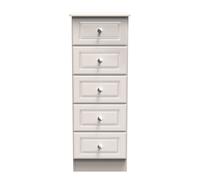 Ready Assembled 2 U Stratford 5 Drawer Tall Bedside (Ready Assembled) in Taupe Ready Assembled 2 U Taupe