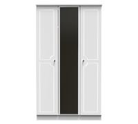 Ready Assembled 2 U Stratford Tall Triple Mirror Wardrobe (Ready Assembled) in White Ready Assembled 2 U White