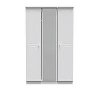 Welcome Furniture Ready Assembled Lisbon Triple Door Wardrobe White
