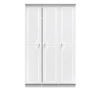 Ready Assembled 2 U Stratford Triple Plain Wardrobe (Ready Assembled) in White Ready Assembled 2 U White