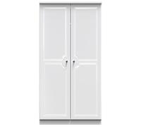 Ready Assembled 2 U Stratford Wide Plain Wardrobe (Ready Assembled) in White Ready Assembled 2 U White