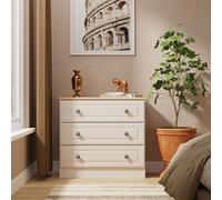 Ready Assembled 2 U Surrey 3 Drawer Chest (Ready Assembled) in Taupe | Size: Medium Ready Assembled 2 U Taupe Medium