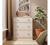 Ready Assembled 2 U Surrey 3 Drawer Deep Chest (Ready Assembled) in Taupe | Size: Medium Ready Assembled 2 U Taupe Medium