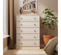 Ready Assembled 2 U Surrey 5 Drawer Chest (Ready Assembled) in Taupe | Size: Large Ready Assembled 2 U Taupe Large