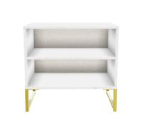 Ready Assembled 2 U Tamworth Double Open Unit (Ready Assembled) in Off-White Ready Assembled 2 U Off-White